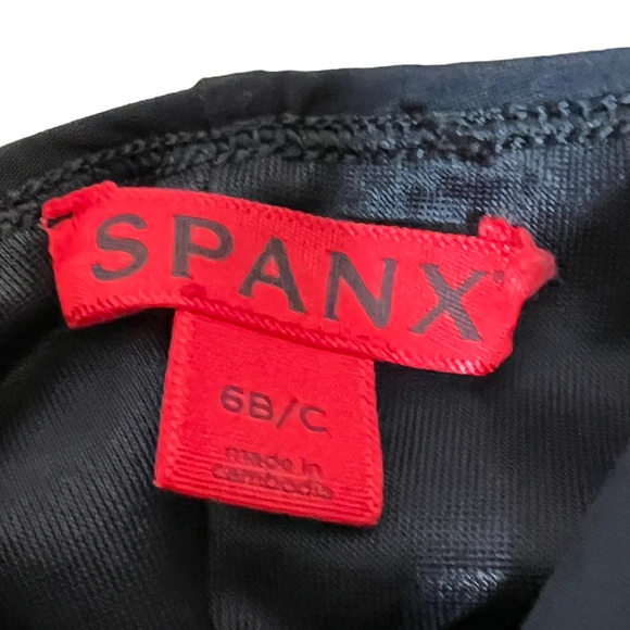 Spanx Bra-LLelujah Black Soft Chain One Piece Swimsuit Bathing Suit Size 6B/C - Picture 12 of 13